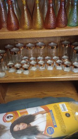Gold and Glass Jars