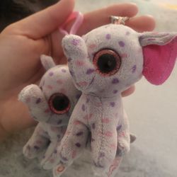 2 Ty Beanie Keychain..