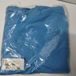 Alo Yoga Conquer Reform Long Sleeve With Hood Men's Size XL Azure Blue NWT.
