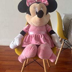 EXTRA LARGE Jumbo 36" Disney Authentic Minnie Mouse Soft Plush Stuffed 