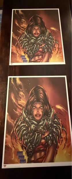 Witchblade Comic lithograph – Set of 2