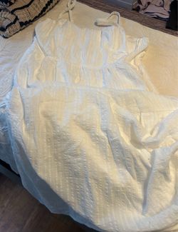 Lucky Brand White Sun Dress,  New!