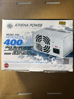 Athena Power Hercules 400 Power Supply Replacement PSU Computer Server Brand New