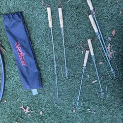 Perfect for Campfire Season! 6-Piece Camp Chef Roasting Stick Set