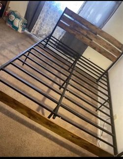Brand new Queen or full bed frame with headboard