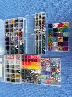 Large Bead Collection in Organizer Cases