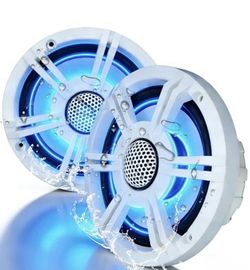 6.5" Dual Cone High-Performance Marine Speakers 800W White TSLB-DG65A