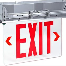 Recessed Mount Edge-Lit LED EXIT $60