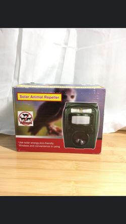 Solar animal repeller.