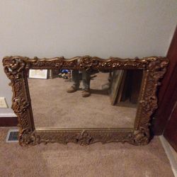 Horizontal Antique Wall Mirror