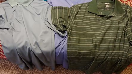 3 XLT Reebok golf shirts