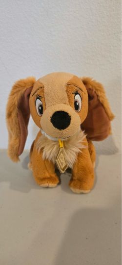 Disney Lady and the Tramp Plush (~6") – Official Disney Small Plush Dog