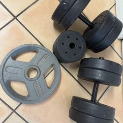 Adjustable dumbbells