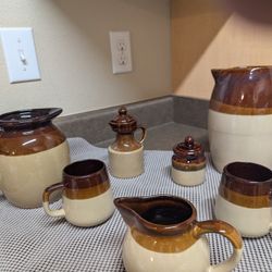 Ceramic coffee set for two people.Price negotiable