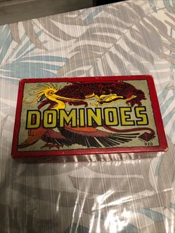 Vtg 1940’s Halsam Chinese Dragon Back Dominoes #920 Complete