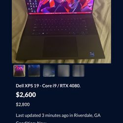 Dell XPS 19 - Core i9 / RTX 4080.