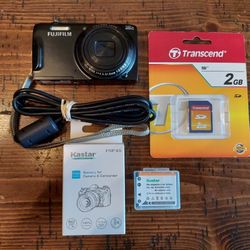 Fujifilm FinePix T500 16.0MP Digital Camera 12x Zoom + Charger + Battery WORKS