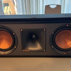 Klipsch R-52C Powerful Detailed Center Channel Home Speaker - Black