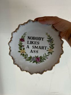 Nobody Likes A Smart Ass Novelty Plate