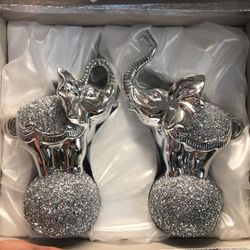 Elefantes Silver Decoración  For Livingroom 