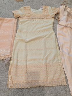Full embroidery Indian Girls Dress