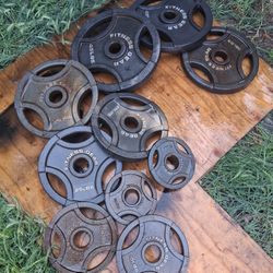 240 Lbs of Olympic size Weight Plates $160