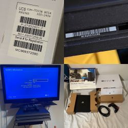 PS4 Pro Complete In Box Matching Serial Numbers 9.03 Firmware 