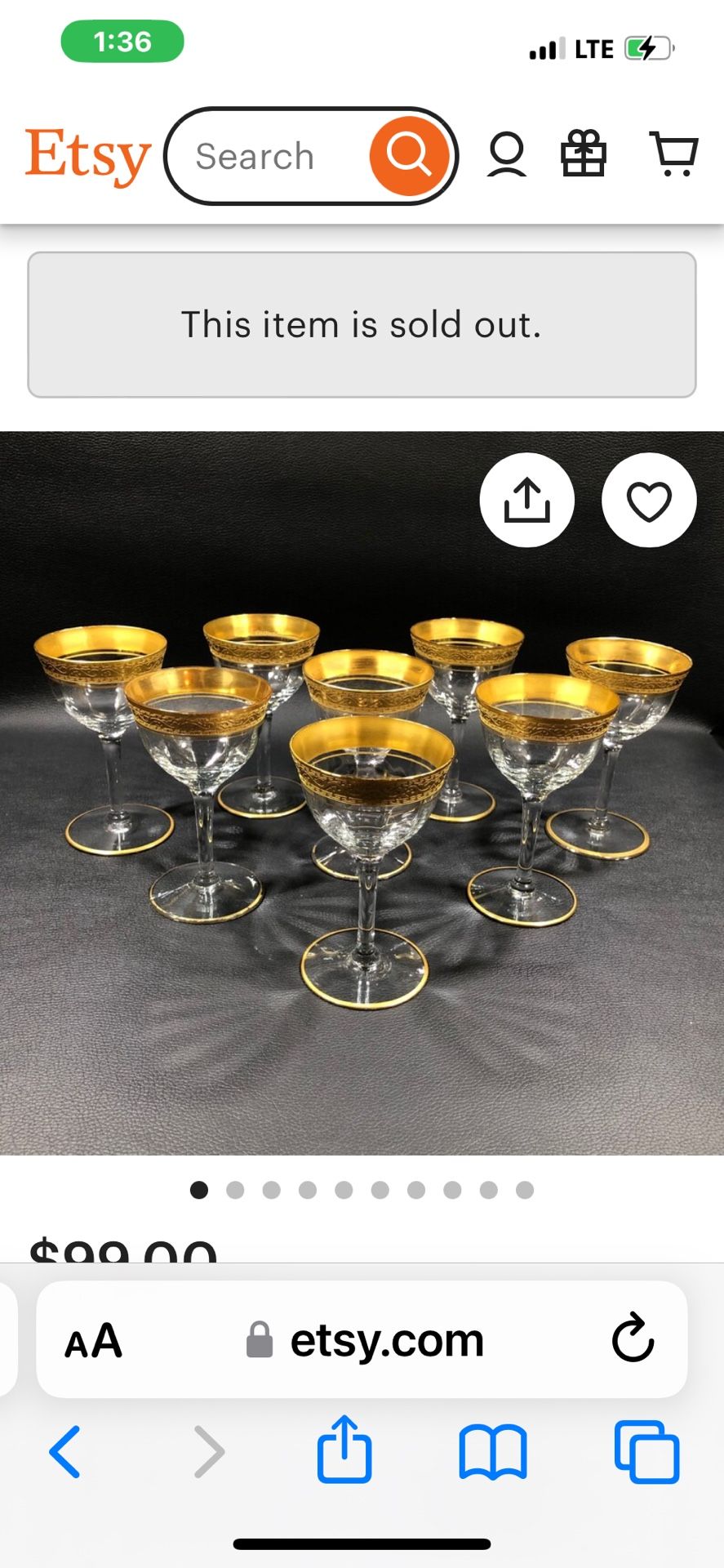 Vintage globlets (Barware)