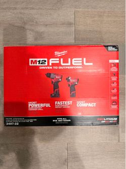 M12 FUEL 12V Cordless Hammer Drill/Impact Kit