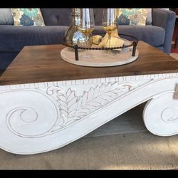 Pier One Cariole Coffee Table – Elegant Statement Piece