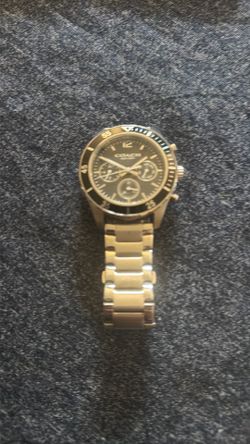 Coach silver watch