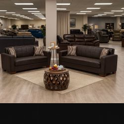 ⭐ 3-IN-1 SOFA & LOVESEAT SET! 