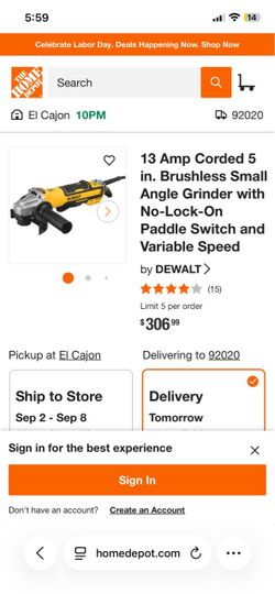 Dewalt grinder