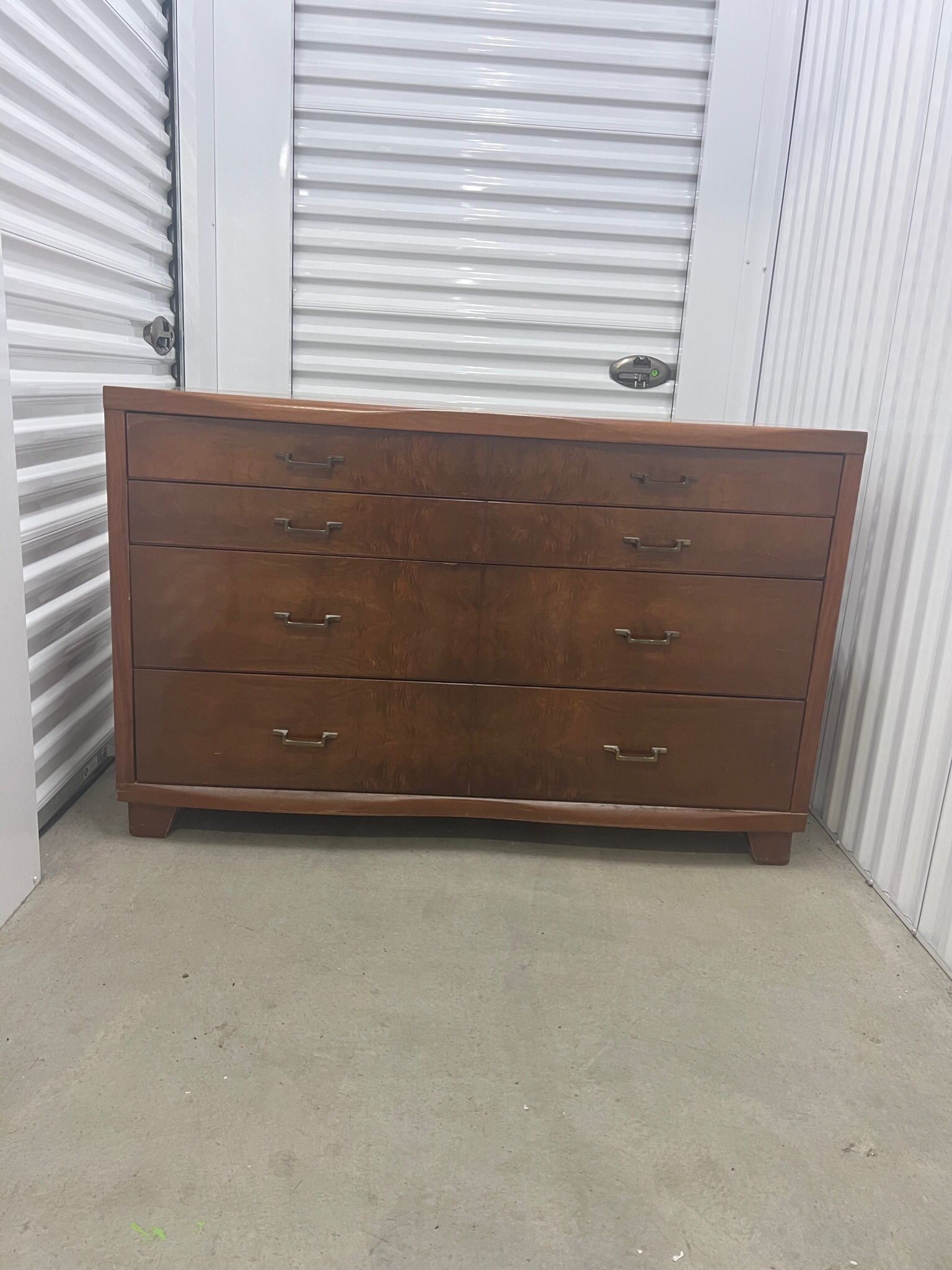 Antique Tiger Wood Dresser 