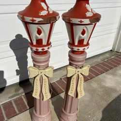 1960’s Vintage Christmas Blow Mold Lanterns