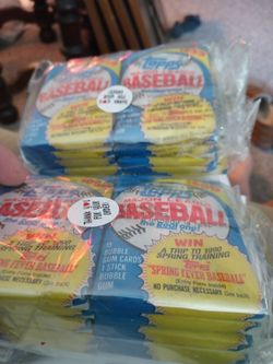 1989 Topps Baseball Cards 20 Packs Unopened 