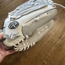 Rawlings 12" Fielding Glove - White/Gray Softball 