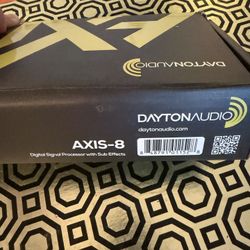 Dayton Audio AXIS-8 Digital Signal Processor With Subwoofer Effects – Securely Packaged and Professional Design