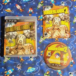 Borderlands 2 Sony Playstation 3 PS3 Game Disc Case Artwork & Manual