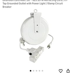 Heavy Duty retractable Extension Cord Reel 