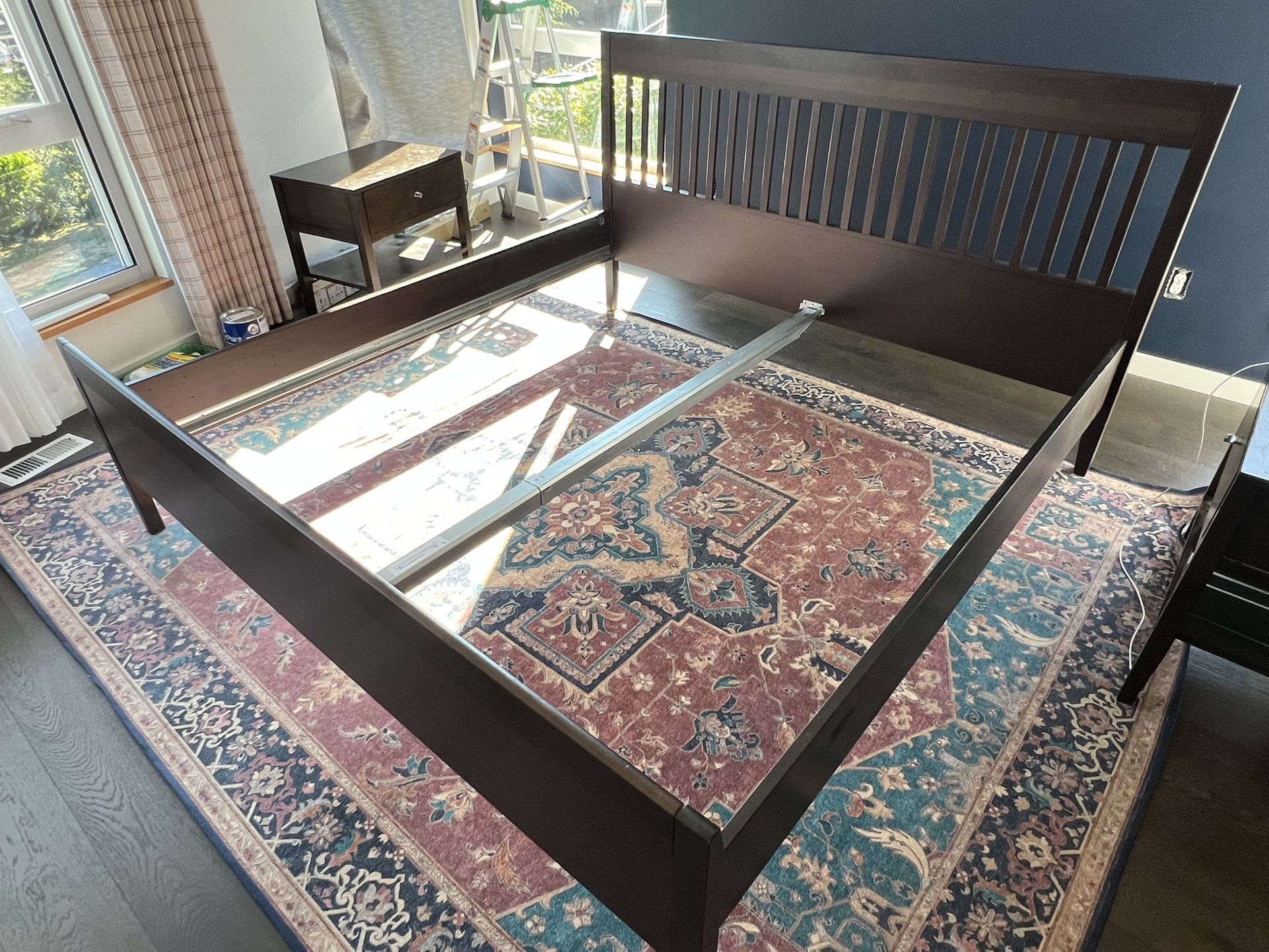 Idanas Bed Frame - King Size - Dark Brown - IKEA