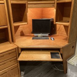 Solid Wood Corner Desk