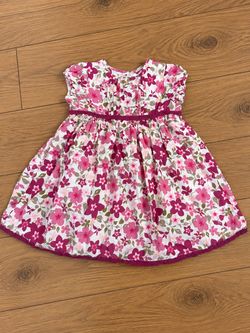 Girls’ Floral Dress – 18 Months 🌸💗