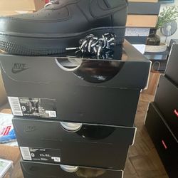 Nike Air Force Supreme Black Sizes 6.5M, 9M, 9.5M, 10.5M, & 11M