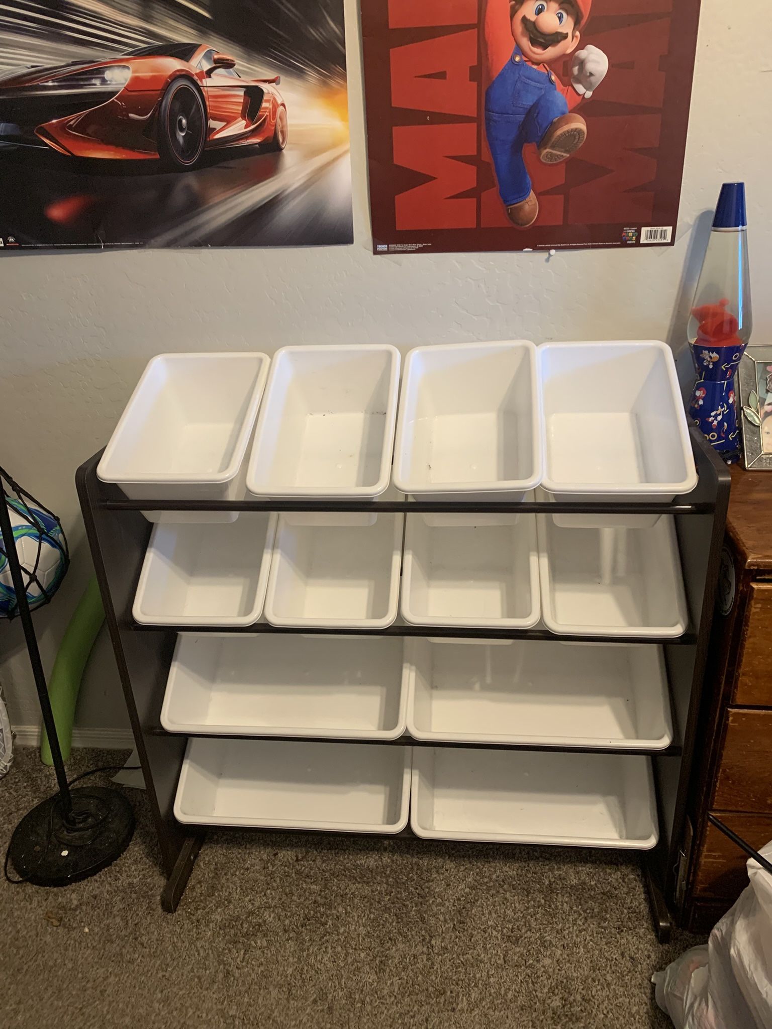 Toy Organizer w/bins