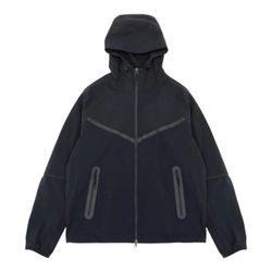 Nike Tech Dri-FIT Woven Full Zip Windrunner Jacket Black Size M NWT HM7151-010