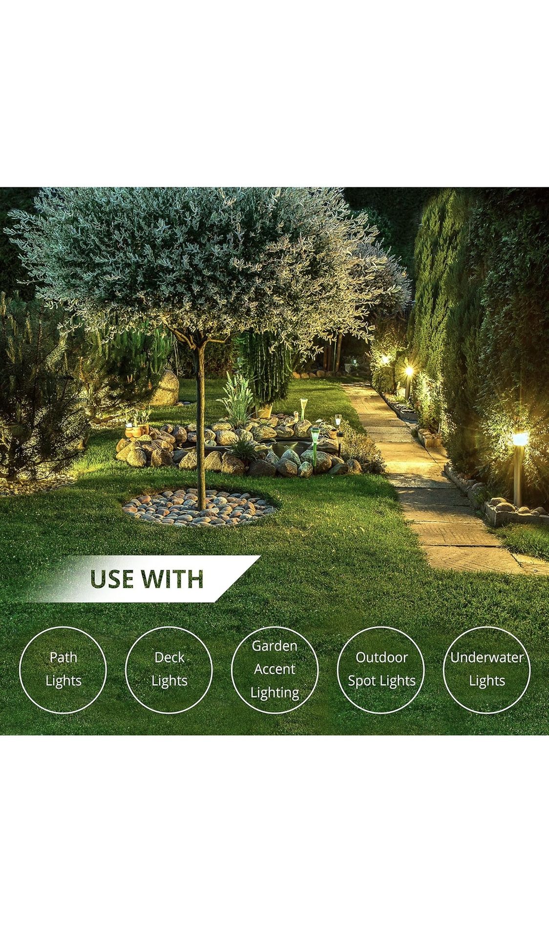 Wirefy 10/2 Copper Landscape Lighting Wire 10 Gauge 2 Conductor 100 Feet Low Voltage Wire 10/2