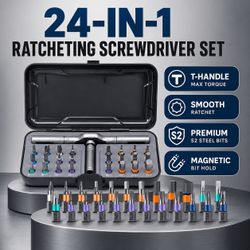 [NEW] T Ratcheting Screwdriver Set