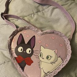 Loungefly Kiki's Delivery Service Heart Bag Heart Lace Bag RARE Kitchens Hearts 