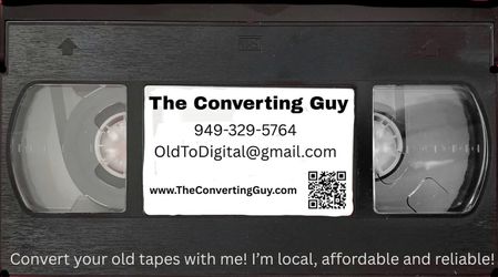 Convert old tapes - VHS, Hi8, MiniDV, Camcorder, DVD etc